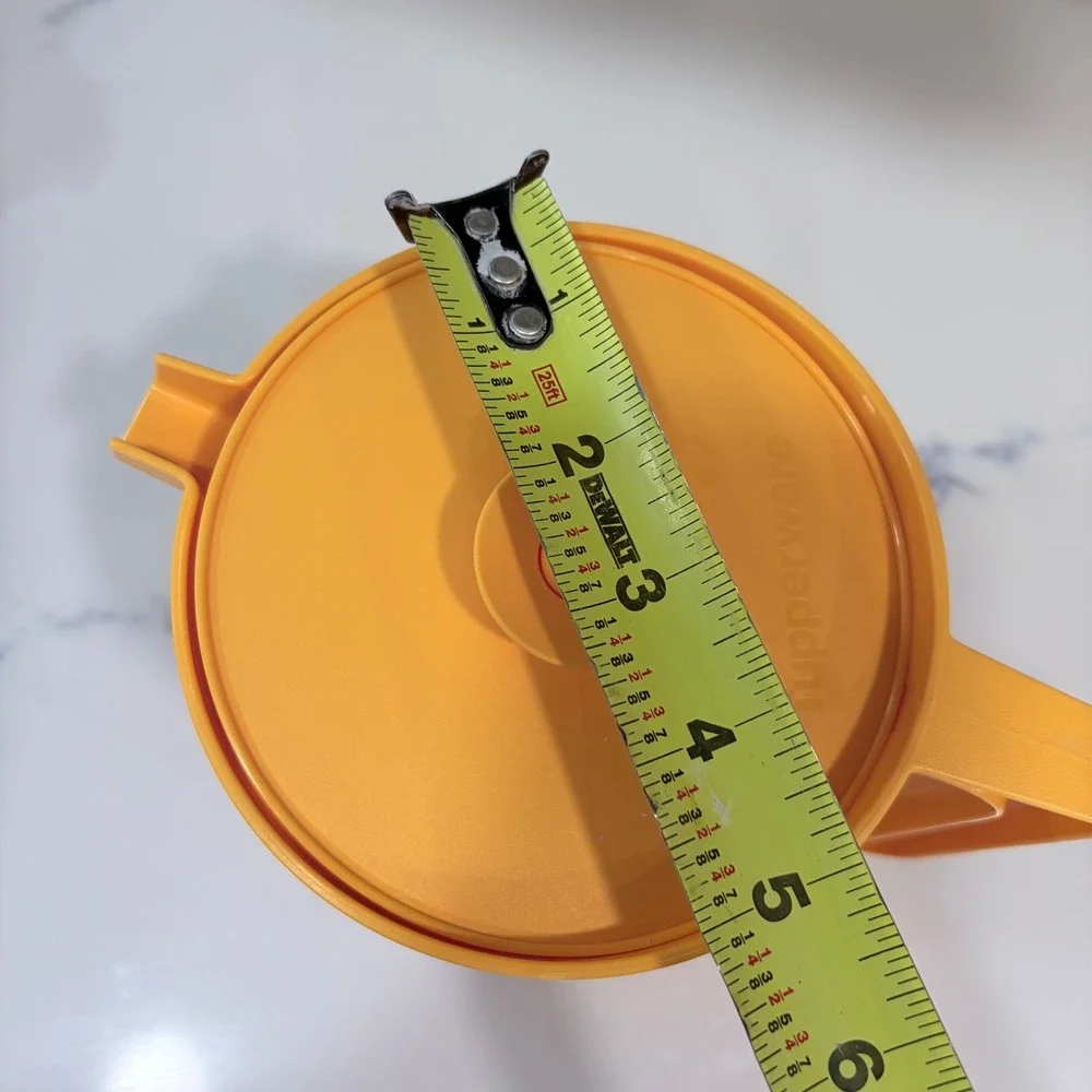 Tupperware 1.5L Push Button Pitcher Orange 1575-11 Vintage Style Kitchenware
